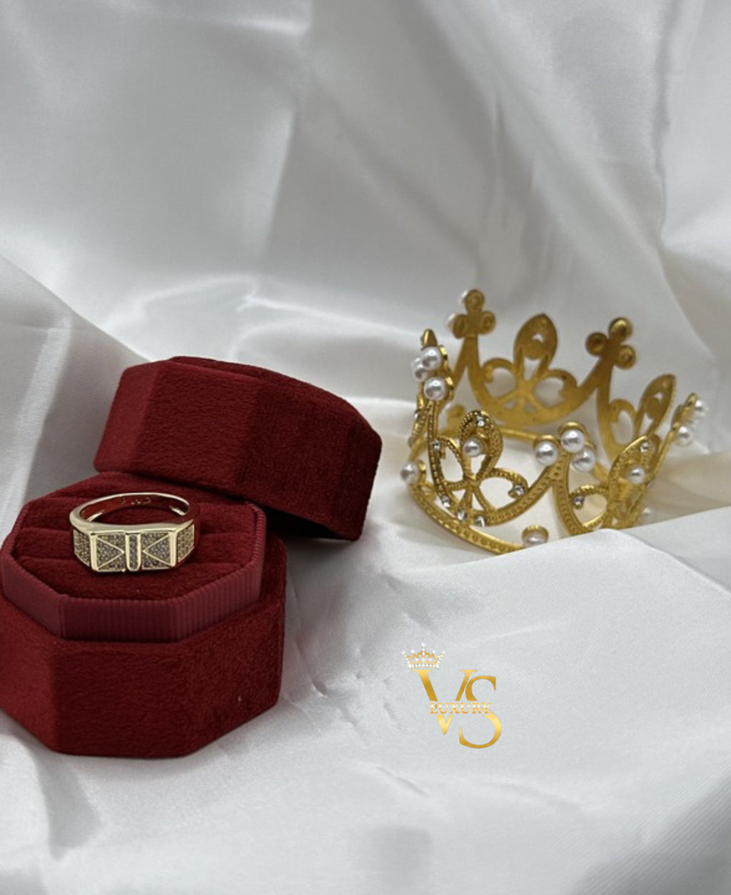 Valdes Luxury 14K Gold Plated Zirconia Men’s Ring – High Quality Daily Wear Ring