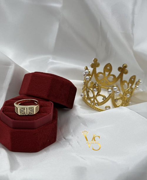 Valdes Luxury 14K Gold Plated Zirconia Men’s Ring – High Quality Daily Wear Ring
