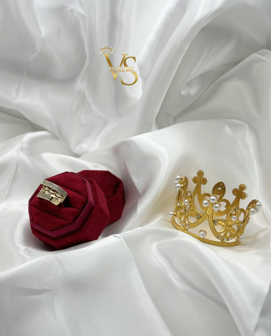 Valdes Luxury Elegant Zirconia Ring – 14K Gold Laminated