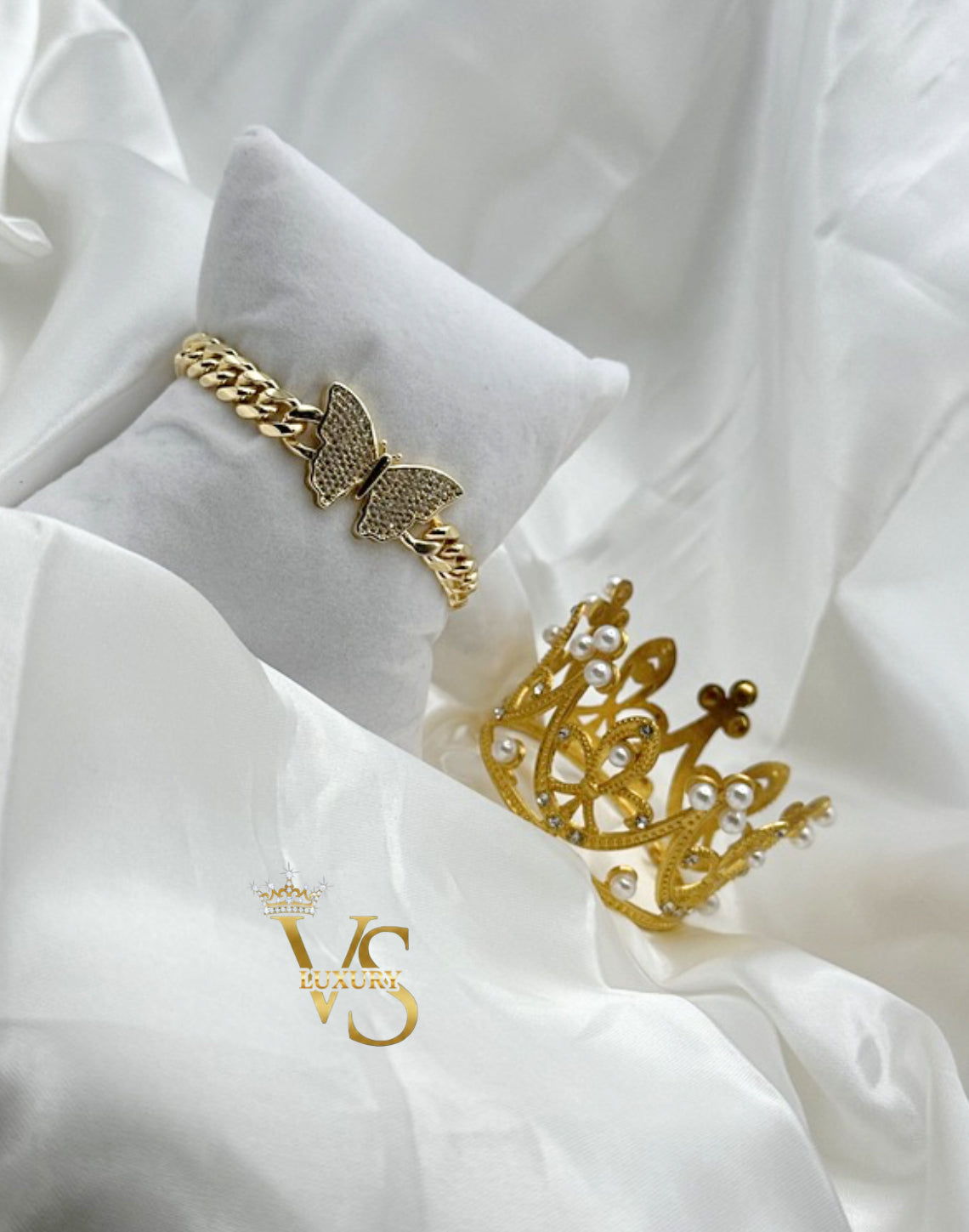 Valdes Luxury Monaco Butterfly Bracelet – 14K Gold Plated