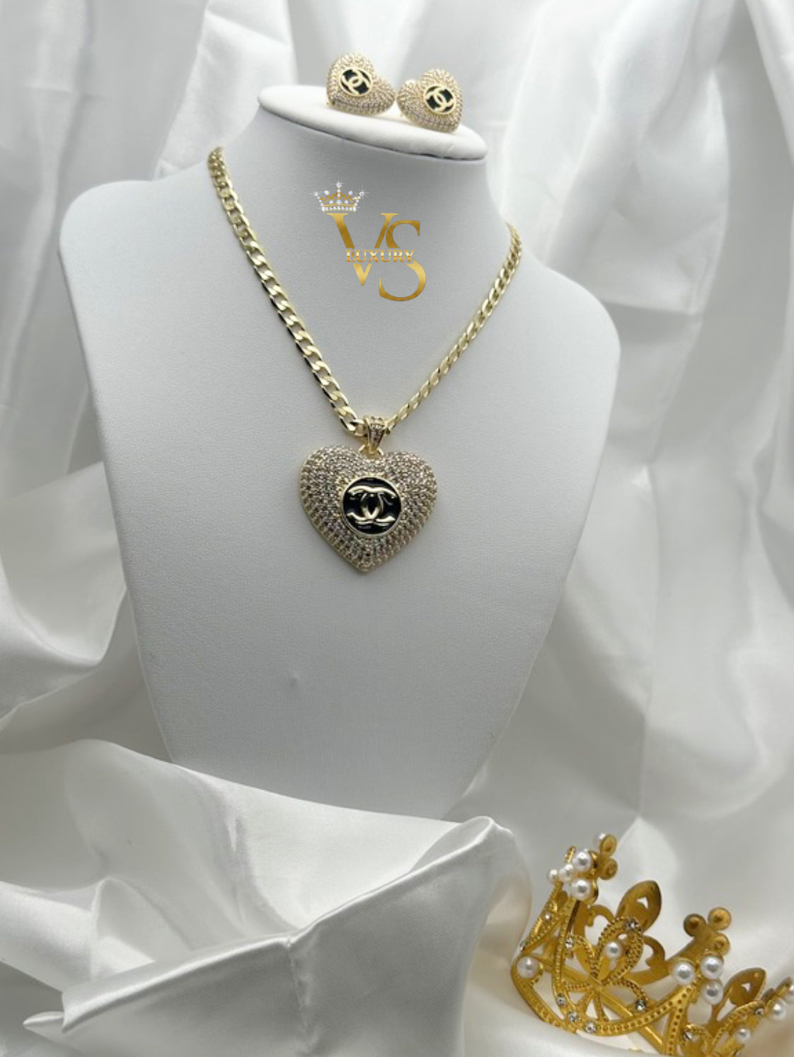 Valdes Luxury Heart Pendant Necklace 14K Gold Plated – Zirconia Design, High Quality Daily Wear Jewelry