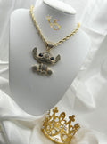 Valdes Luxury Cartoon Character Pendant Chain – 14K Gold Plated, High Quality Everyday Jewelry