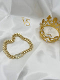 Valdes Luxury Monaco Cuban Link Bracelet – 14K Gold Plated, High Quality Everyday Jewelry