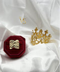 Valdes Luxury 14K Gold Plated Multi Layer Zirconia Ring – High Quality Daily Wear Ring