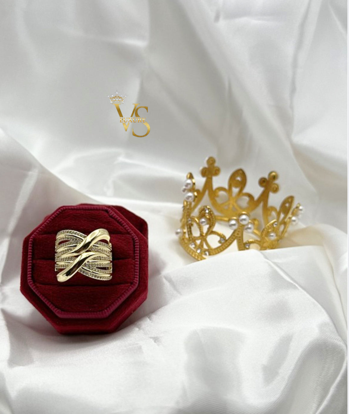 Valdes Luxury 14K Gold Plated Multi Layer Zirconia Ring – High Quality Daily Wear Ring