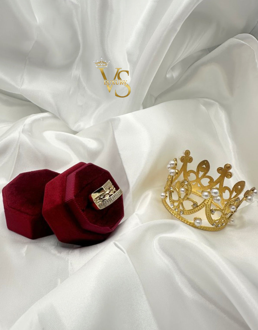 Valdes Luxury Elegant Zirconia Ring – 14K Gold Laminated