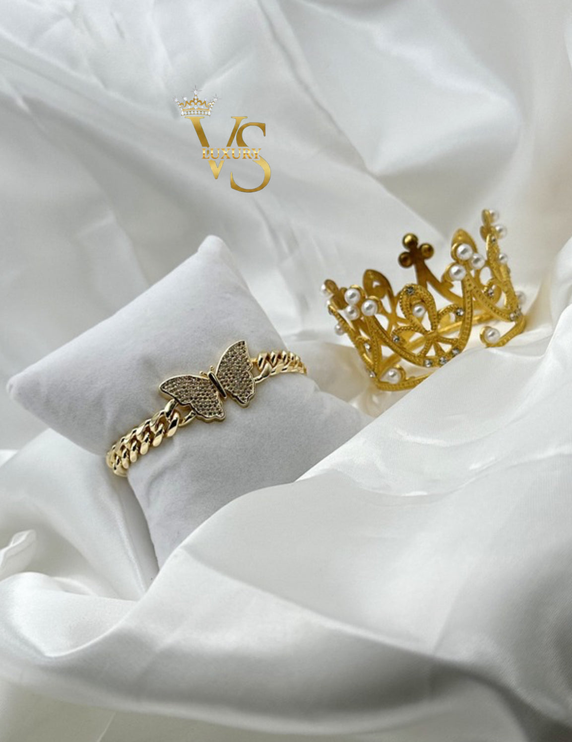 Valdes Luxury Monaco Butterfly Bracelet – 14K Gold Plated