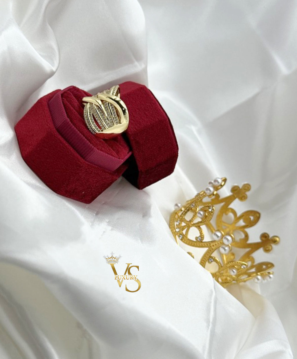 Valdes Luxury 14K Gold Plated Multi Layer Zirconia Ring – High Quality Daily Wear Ring