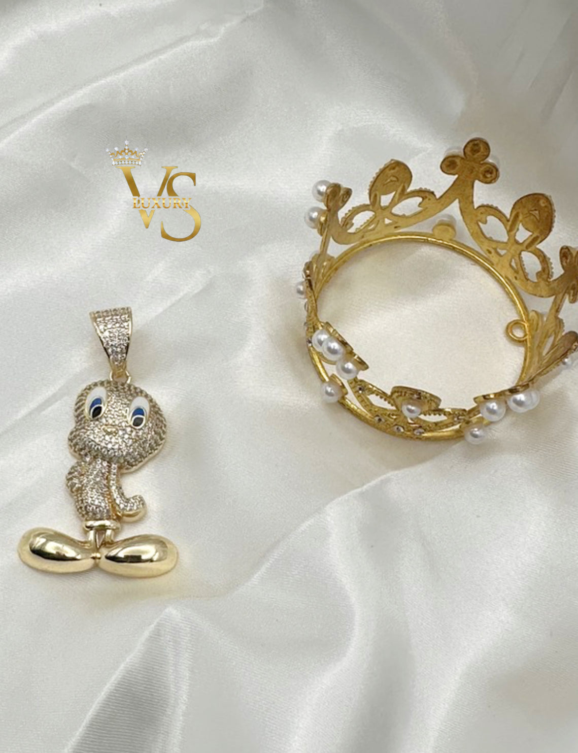 Valdes Luxury Cartoon Character Pendant – 14K Gold Plated, High Quality Everyday Jewelry