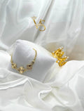 Valdes Luxury 14K Gold Laminated Flower Bracelet – Elegant Everyday Jewelry
